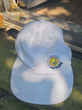Warner Bros. White Looney Tunes Tagged Baseball Cap